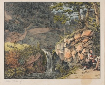 Zentralbibliothek Solothurn - Wasserfall in der Verenaschlucht - a0505