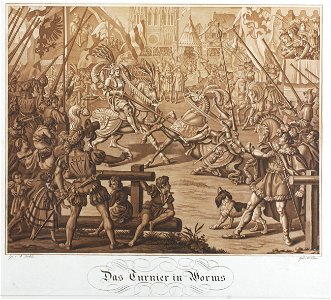Zentralbibliothek Solothurn - Das Turnier in Worms - aa0469