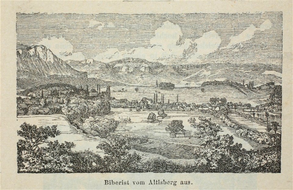 Zentralbibliothek Solothurn - Biberist vom Altisberg aus - a0938
