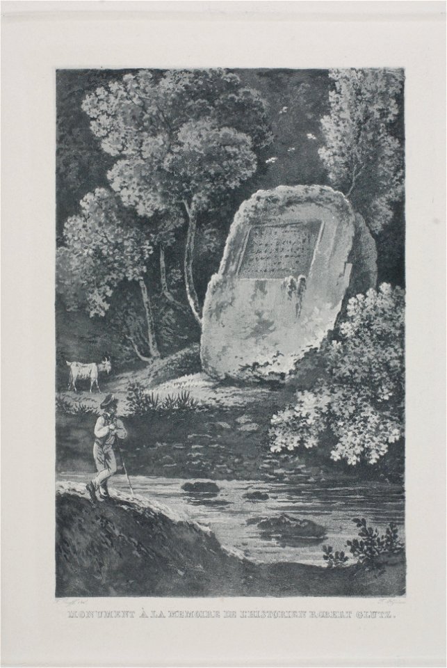 Zentralbibliothek Solothurn - MONUMENT A LA MEMOIRE DE LHISTORIEN ROBERT GLUTZ - a1078 09