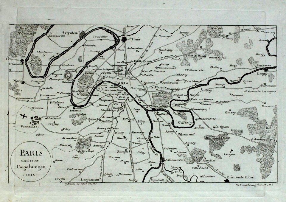 Zentralbibliothek Solothurn - PARIS und seine Umgebungen 1814 - aa0284 1