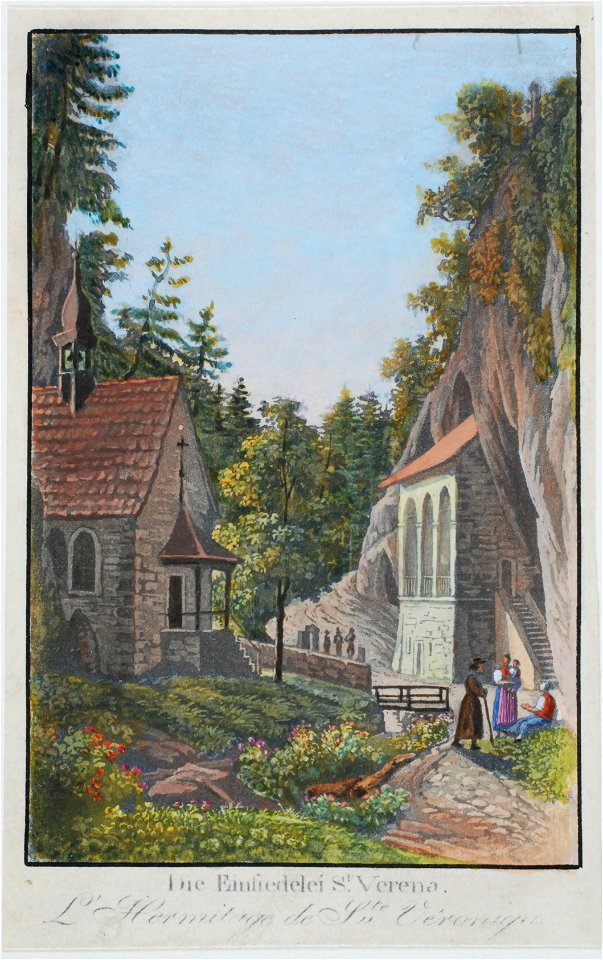 Zentralbibliothek Solothurn - Die Einsiedelei St Verena LHermitage de Ste Véronique - a0332