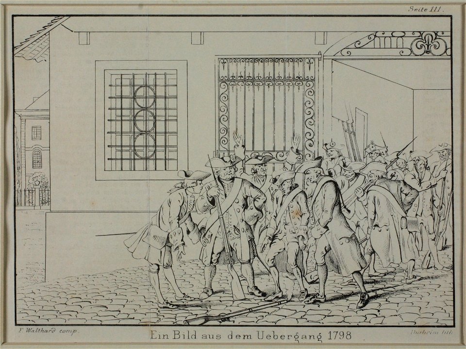 Zentralbibliothek Solothurn - Ein Bild aus dem Uebergang 1798 - a0420