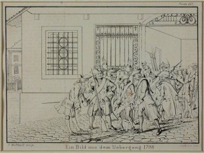 Zentralbibliothek Solothurn - Ein Bild aus dem Uebergang 1798 - a0420