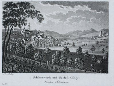 Zentralbibliothek Solothurn - Schönenwerth und Schloss Gösgen Canton Solothurn - a0184