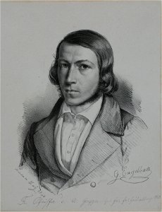 Zentralbibliothek Solothurn - Porträt von Franz Pfeiffer 18151868 Germanist - a0487