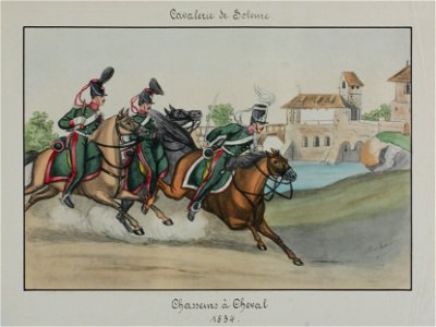 Zentralbibliothek Solothurn - Cavalerie de Soleure Chasseurs à Cheval 1834 - aa0111