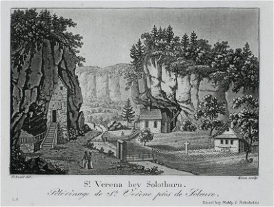 Zentralbibliothek Solothurn - St Verena bey Solothurn Pélérinage de St Vérène près de Soleure - a0155