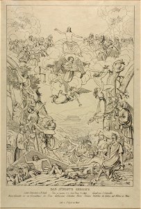 Zentralbibliothek Solothurn - DAS JÜNGSTE GERICHT Letzte Composition v M Disteli Höhe des Gemäldes 19 12 Schuh Breite 13 12 Schuh Gemalt von S Gutzwiller Dieses Gemälde ist ein Vermächtnis der Frau Catharina Schenker H - aa0363