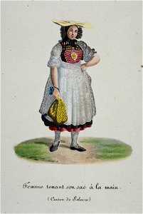 Zentralbibliothek Solothurn - Femme tenant son sac à la main Canton de Soleure - a0084