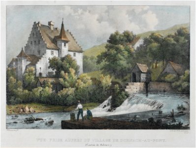 Zentralbibliothek Solothurn - VUE PRISE AUPRÈS DU VILLAGE DE DORNACHAUPONT Canton de Soleure - aa0158