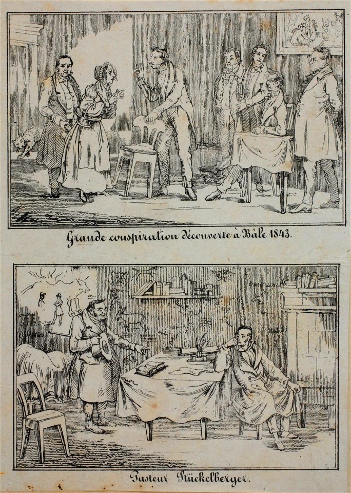 Zentralbibliothek Solothurn - Grande conspiration dcouverte Ble 1843 - a0675