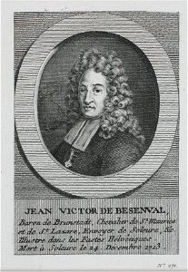 Zentralbibliothek Solothurn - JEAN VICTOR DE BESENVAL Baron de Brunstadt Chevalier de St Maurice et de St Lazare Envoyer de Soleure etc Illustre dans les Fastes Hélvêtiques Mort à Soleure le 24 Décembre 1713 - a0266