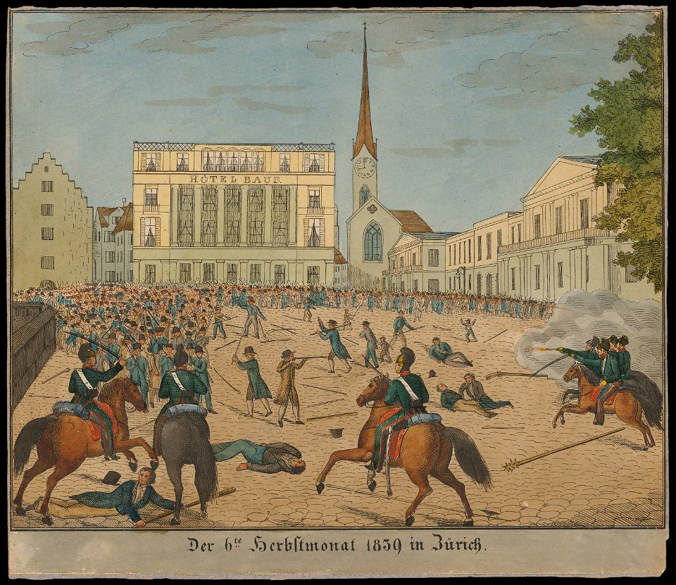 Zentralbibliothek Zürich - Der 6te Herbstmonat 1839 in Zürich - 000001520 1
