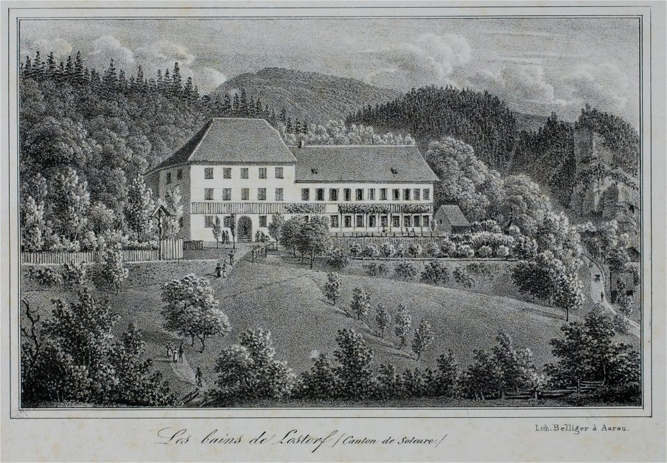 Zentralbibliothek Solothurn - Les bains de Lostorf Canton de Soleure - a0459