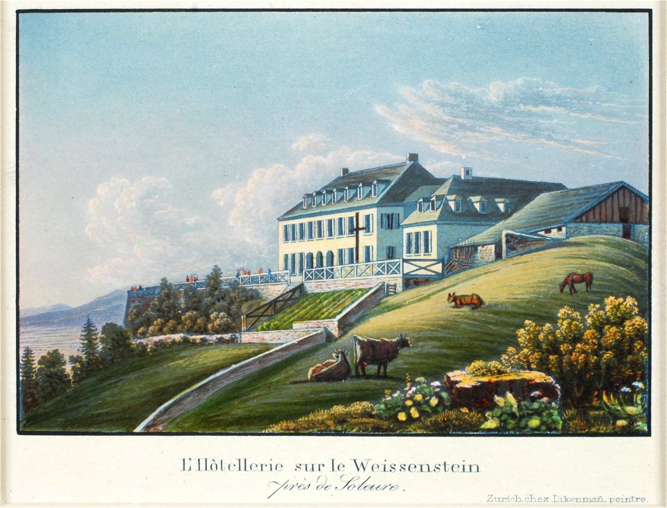 Zentralbibliothek Solothurn - LHôtellerie sur le Weissenstein près de Soleure - a0272