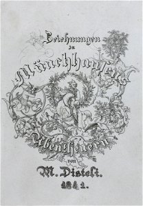 Zentralbibliothek Solothurn - Zeichnungen zu Münchhausens Abenteuern - a0386