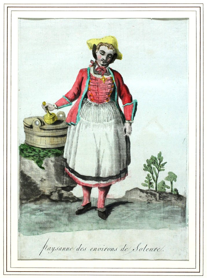 Zentralbibliothek Solothurn - Paysanne des environs de Soleure - a0928