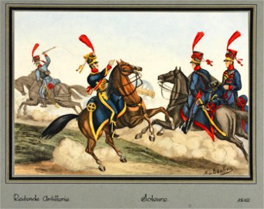 Zentralbibliothek Solothurn - Reitende Artillerie Soleure 1812 - aa0487