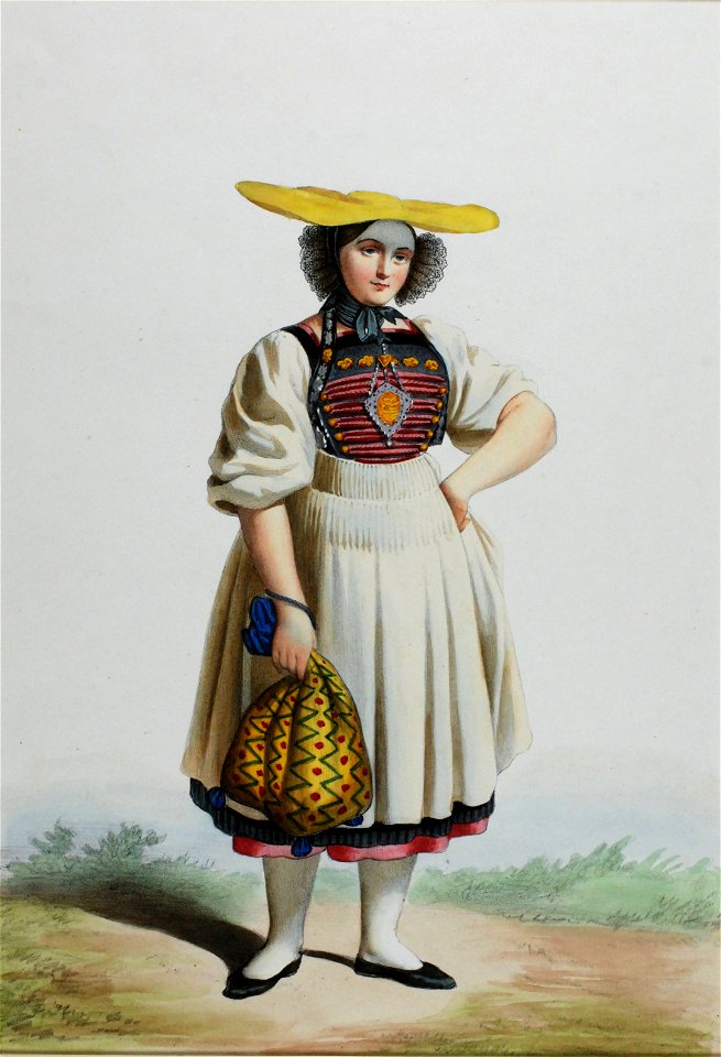 Zentralbibliothek Solothurn - Jeune Fille du Canton de Soleure SUISSE - aa0097