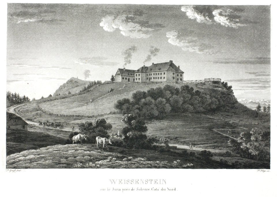 Zentralbibliothek Solothurn - WEISSENSTEIN sur le Jura près deSoleure Coté du Nord - aa0462