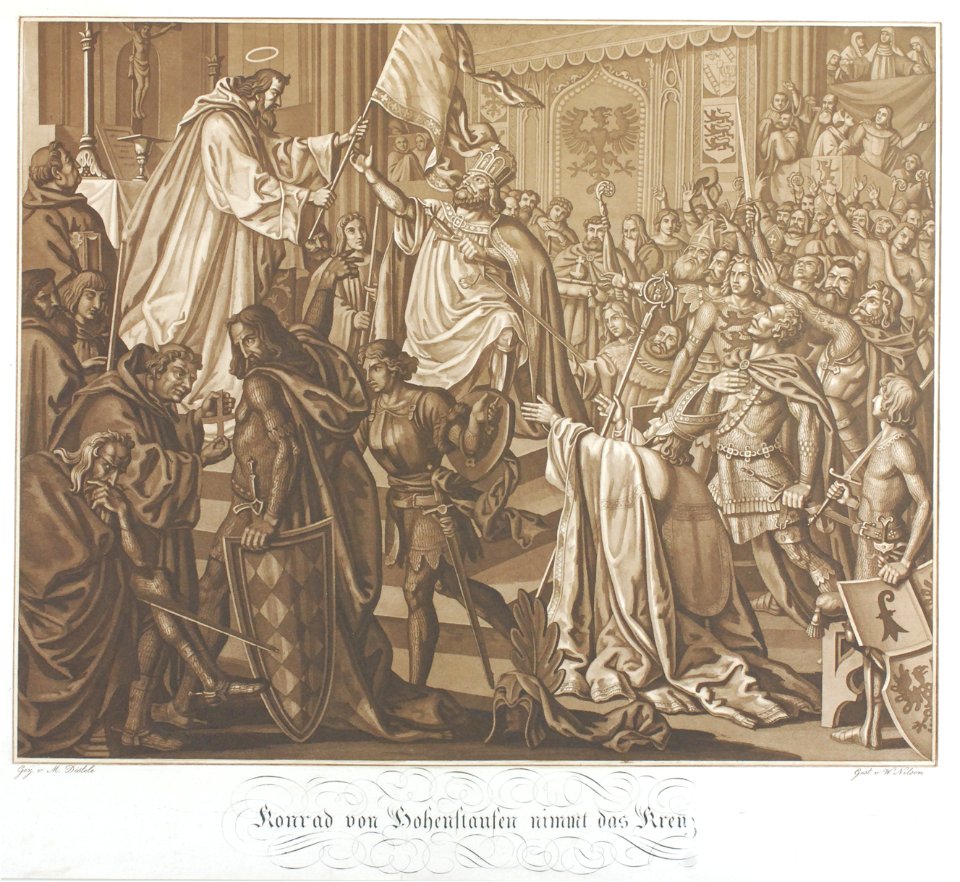 Zentralbibliothek Solothurn - Konrad von Hohenstaufen nimmt das Kreuz - aa0468