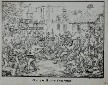 Zentralbibliothek Solothurn - Peter von Gurtens Ermordung - a0662