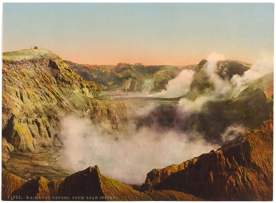 Zentralbibliothek Zürich - Waimangu Geyser From near Inferno - 400011623
