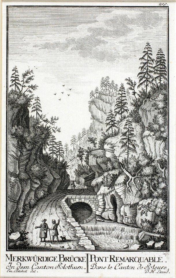 Zentralbibliothek Solothurn - MERKWÜRDIGE BRÜCKE In dem Canton Solothurn l PONT REMARQUABLE Dans le Canton de Soleure - a0207