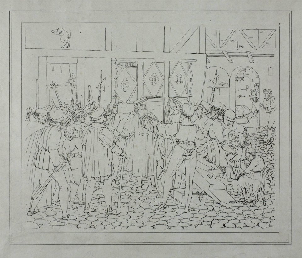 Zentralbibliothek Solothurn - Schultheiss Niklaus Wengi vor der Kanone - aa0402
