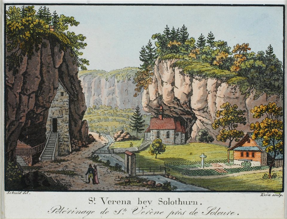 Zentralbibliothek Solothurn - St Verena bey Solothurn Pélérinage de St Vérène près de Soleure - a0145