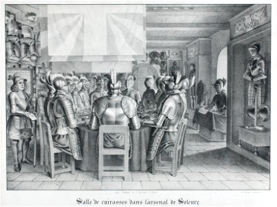 Zentralbibliothek Solothurn - Salle de cuirasses dans larsenal de Soleure - aa0037