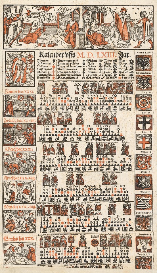Zentralbibliothek Zürich - Bauernkalender für 1563 - 000008623