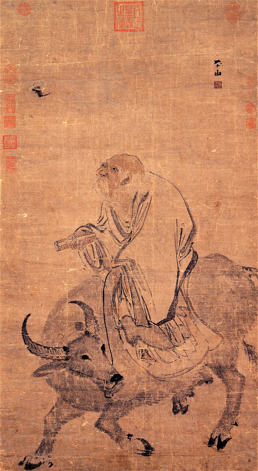 Zhang Lu-Laozi Riding an Ox