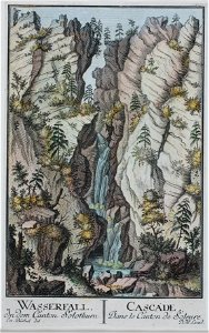 Zentralbibliothek Solothurn - WASSERFALL In dem Canton Solothurn l CASCADE Dans le Canton de Soleure - a0345