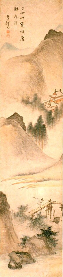 Zhai Jichang - Landscape after Tang Yin - 69.80.1 - Indianapolis Museum of Art