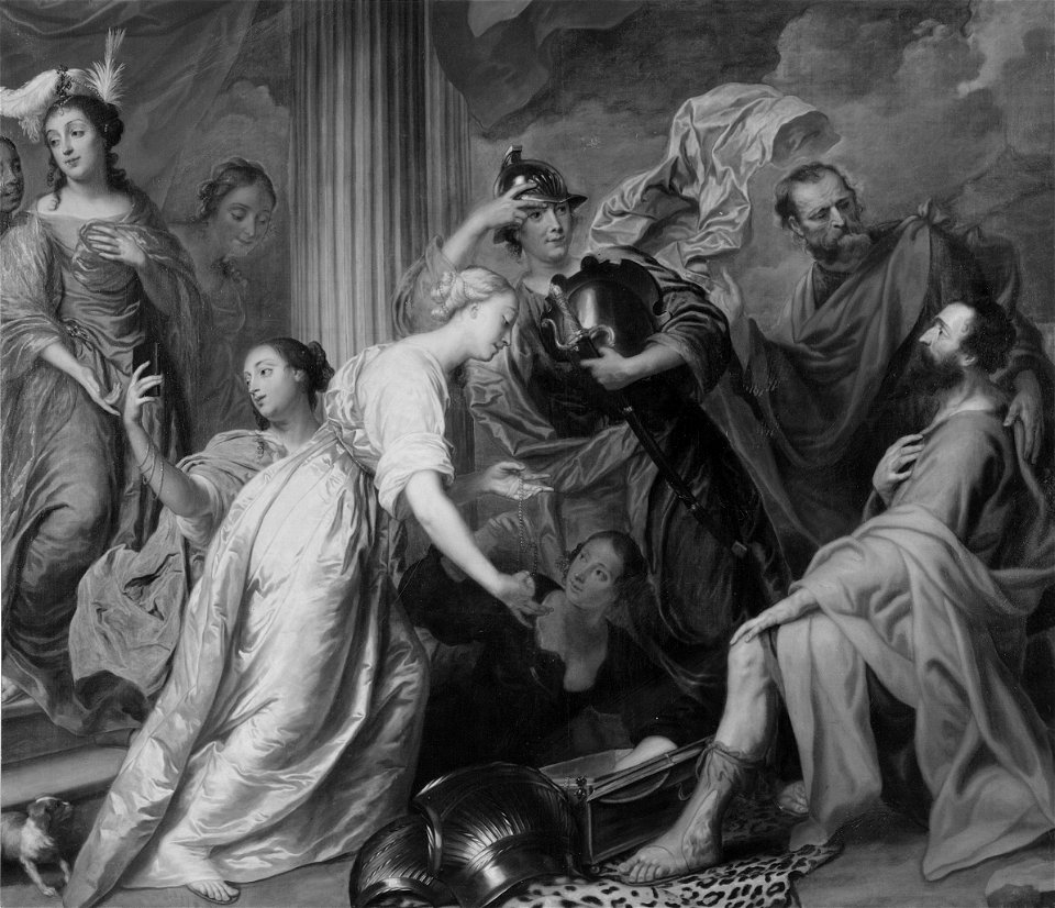 Achilles recognized by Ulysses at the Court of Lycomedes (Pieter Thys d.ä.) - Nationalmuseum - 17665