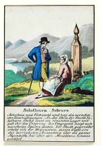 Zentralbibliothek Solothurn - Solothurn Soleure Ackerbau und Viehzucht sind hier die vornehm sten Beschäftigungen An der Stelle der Stadt So lothurn stand einst ein römisches Lager und gab ihr den Ursprung Die Umgeg - a0953