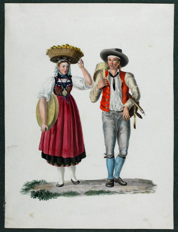 Zentralbibliothek Solothurn - Solothurner Trachtenpaar - aa0824