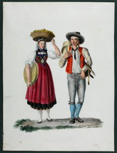 Zentralbibliothek Solothurn - Solothurner Trachtenpaar - aa0824