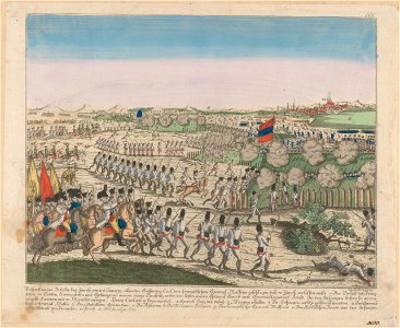 Zentralbibliothek Zürich - Prospect von der Bataille bey Zürich den 46 Jun 1799 - 000007991