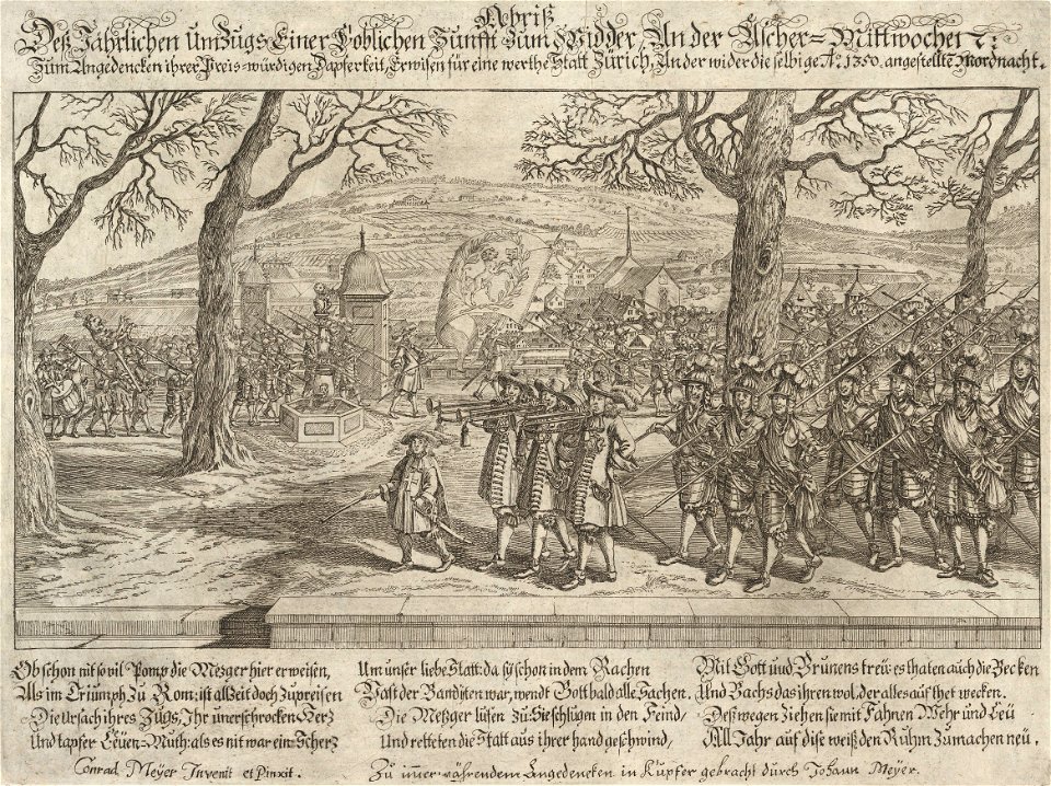 Zentralbibliothek Zürich - Abriss dess jährlichen Umzugs einer loblichen Zunfft zum Widder - 000009605
