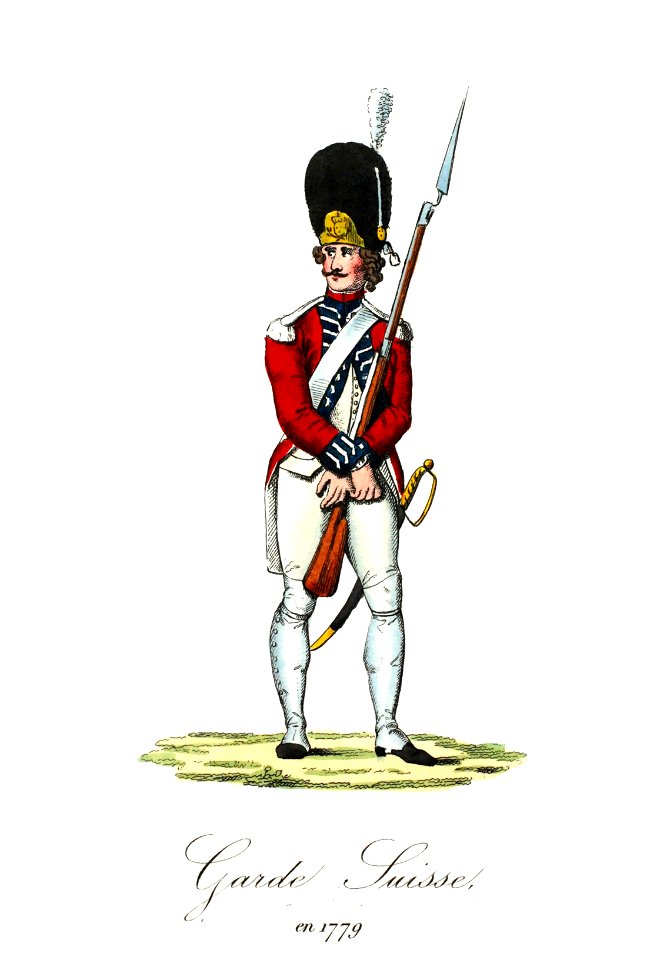 Zentralbibliothek Solothurn - Garde Suisse en 1779 - a0417