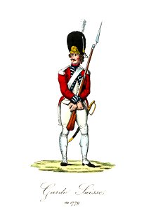 Zentralbibliothek Solothurn - Garde Suisse en 1779 - a0417