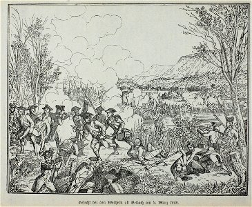 Zentralbibliothek Solothurn - Gefecht bei den Weihern ob Bellach am 2 März 1798 - a0891