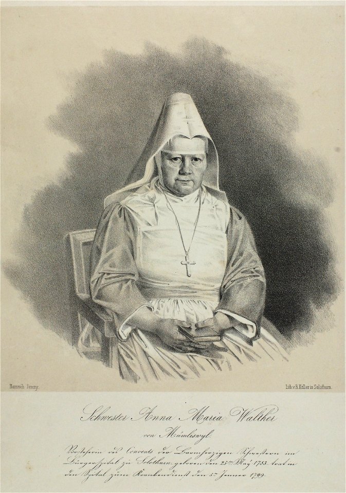 Zentralbibliothek Solothurn - Schwester Anna Maria Walther von Mmliswyl - aa0274
