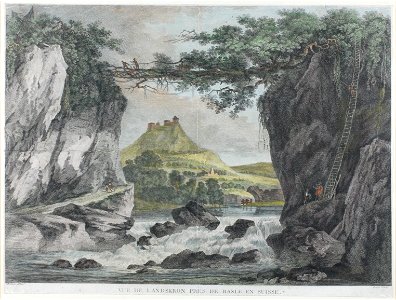 Zentralbibliothek Solothurn - VUE DE LANDSKRON PRES DE BASLE EN SUISSE - aa0190