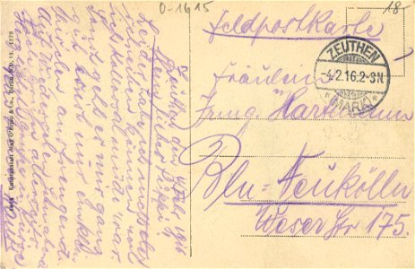 Zeuthen (Mark), Brandenburg - Forstweg (back) (Zeno Ansichtskarten)