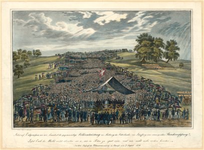 Zentralbibliothek Zürich - Volksversammlung in Flawil am 7 August 1836 - 000004665