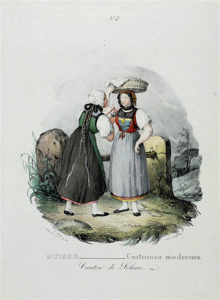 Zentralbibliothek Solothurn - SUISSE Costumes modernes Canton de Soleure - aa0703